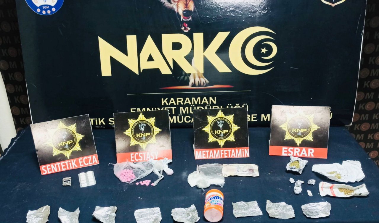 Karaman’da uyuşturucu operasyonu: 3 şüpheli tutuklandı