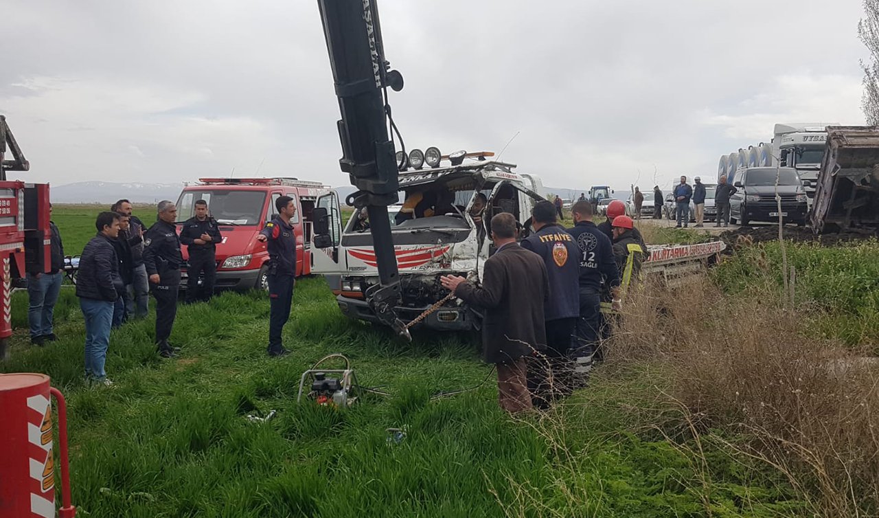 Konya’da çekiciyle traktör çarpıştı: 1 ağır yaralı