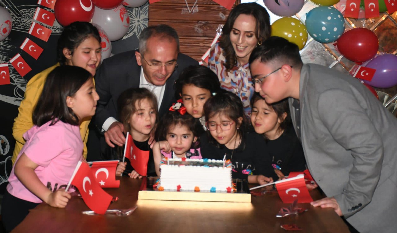 Konya’da şehit çocuklarına bayram kutlaması 