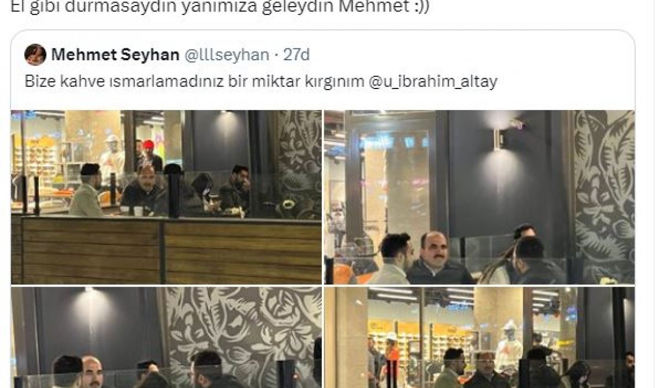  Başkan Altay’dan gülümseten cevap “El gibi durma Mehmet“