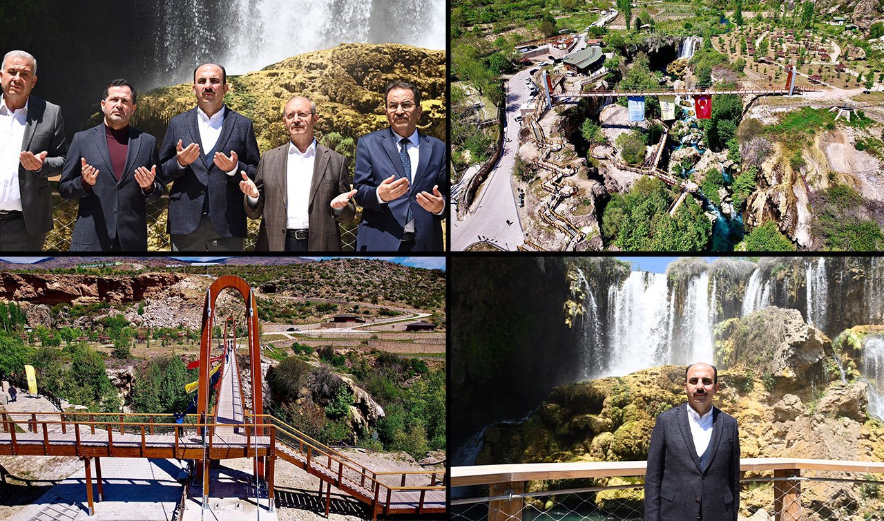 Ziyaretçi akınına uğrayacak!  Konya’da “Yerköprü Şelalesi’’ turizme kazandırıldı