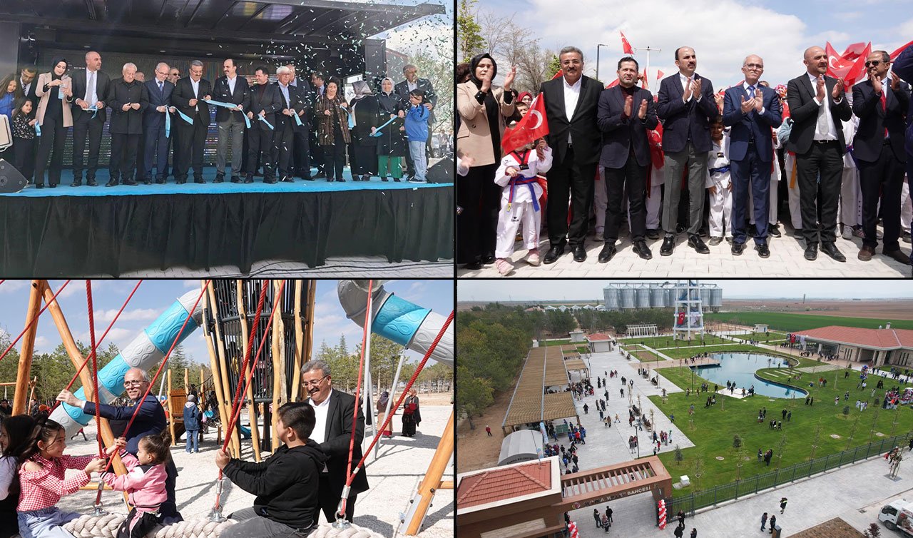 Konya’da 60 bin metrekarelik dev yatırım: “Millet Bahçesi’’ açıldı 