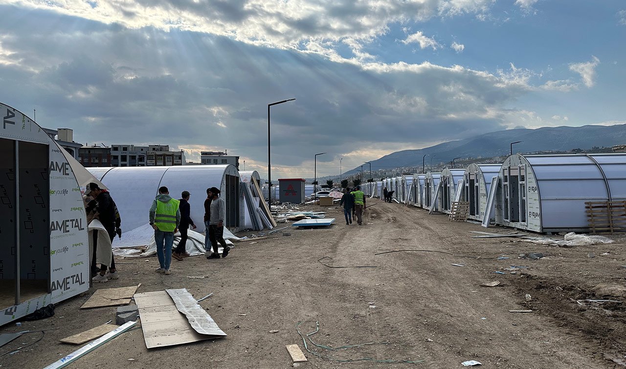  Kahramanmaraş’taki konteyner kentlerde 30 binden fazla depremzede barınıyor