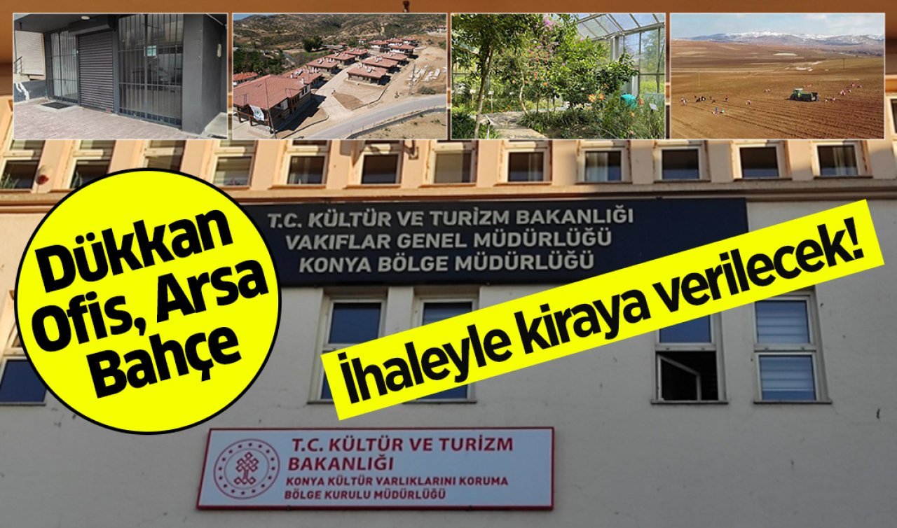  Büyük ihale yarın başlıyor! Konya kent merkezinde 500 TL’ye kiralık dükkanlar