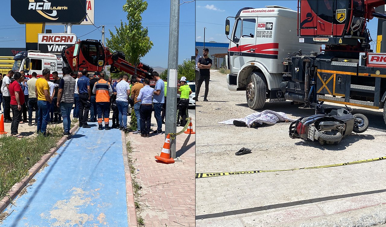  Konya’da feci kaza! 15 yaşındaki motosiklet sürücüsü vince çarptı