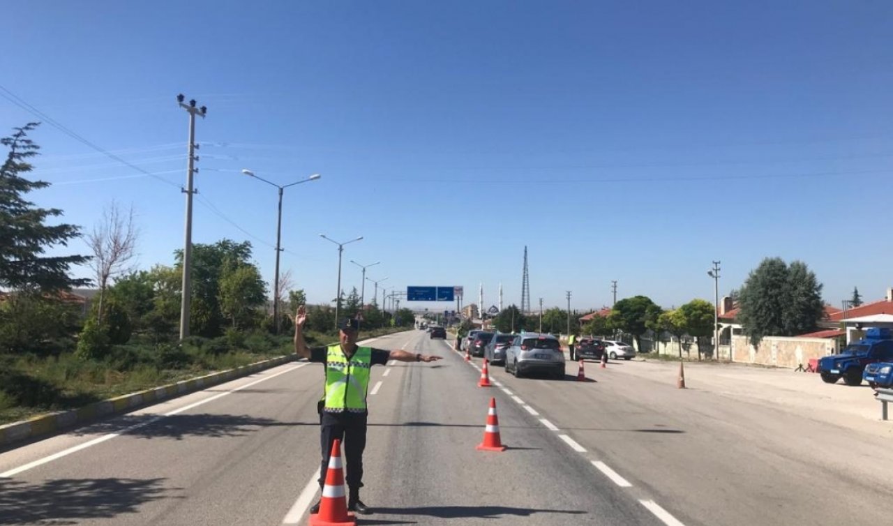  Konya’da jandarmadan bayram denetimi