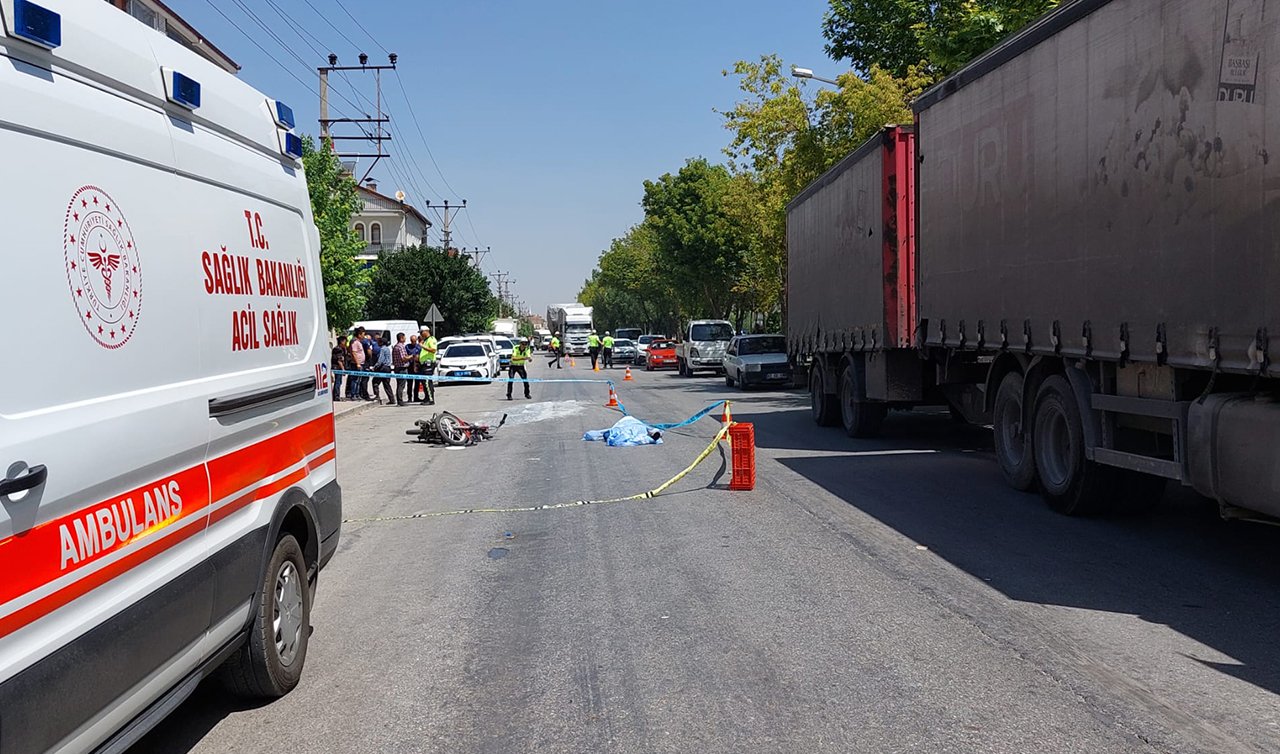  Konya’da feci kaza! 13 yaşındaki çocuk hayatını kaybetti