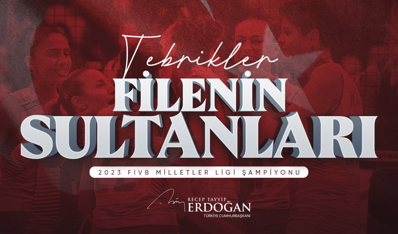  Cumhurbaşkanı Erdoğan’dan Filenin Sultanları’na tebrik