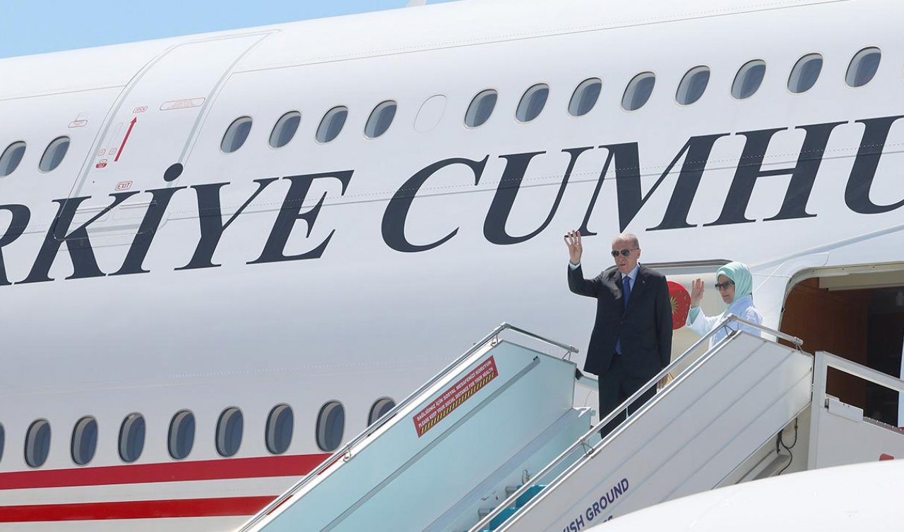  Cumhurbaşkanı Erdoğan BAE’den KKTC’ye gitti