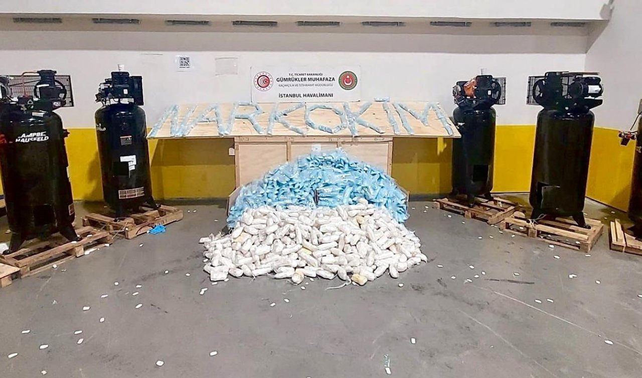  İstanbul Havalimanı’nda 427 kilogram uyuşturucu ele geçirildi