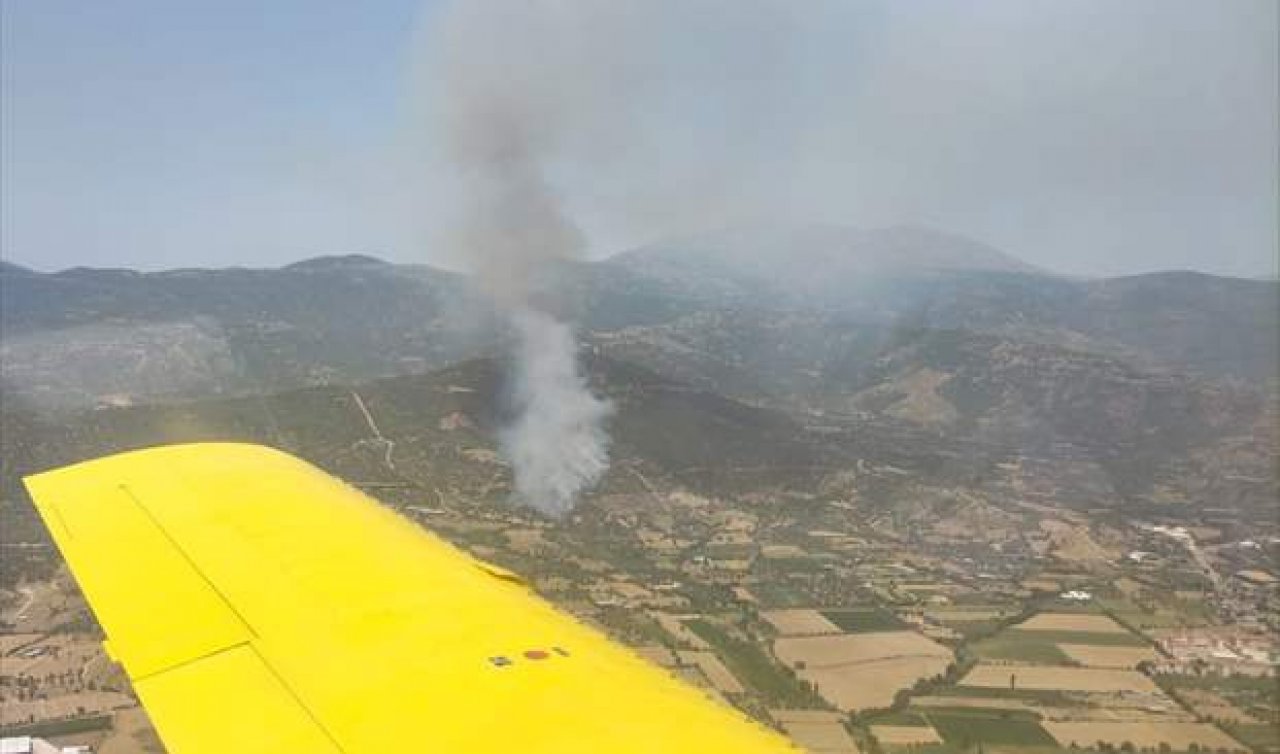  İzmir’de orman yangını çıktı! Havadan ve karadan müdahale ediliyor