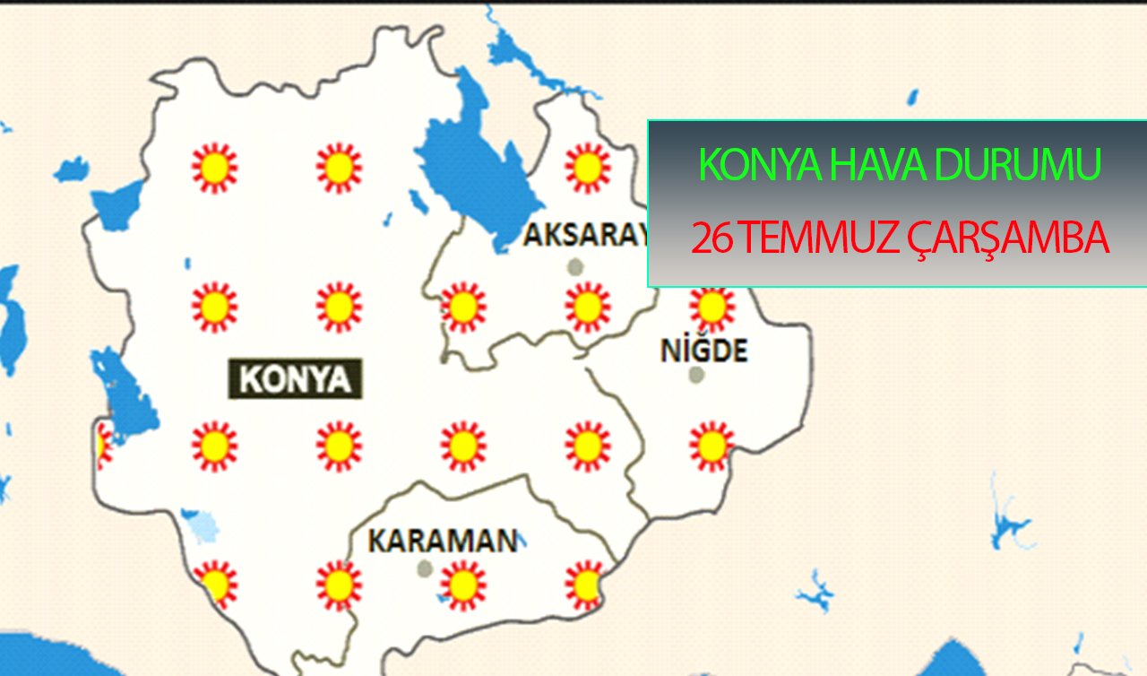  Konya hava durumu! Konya’da sıcaklıklar artıyor