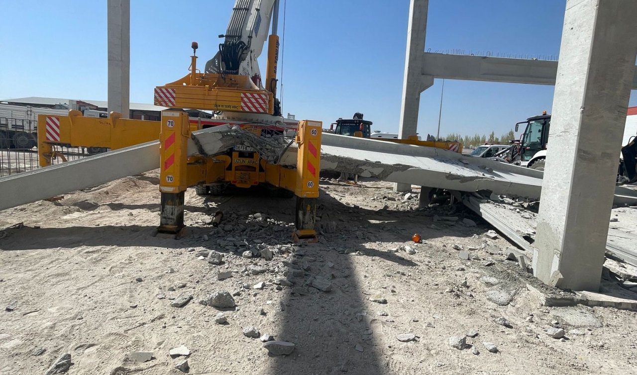  Üzerine beton kiriş düşen genç işçi öldü