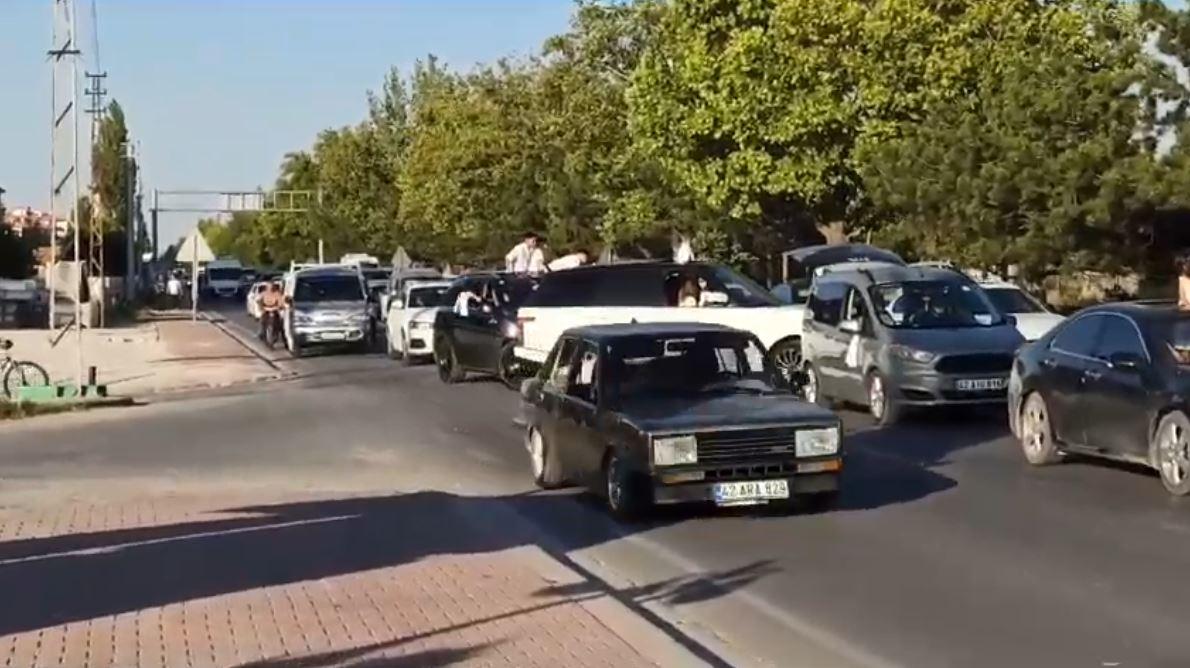 Konya'da düğün konvoyuna 8 bin Türk Lirası ceza kesildi