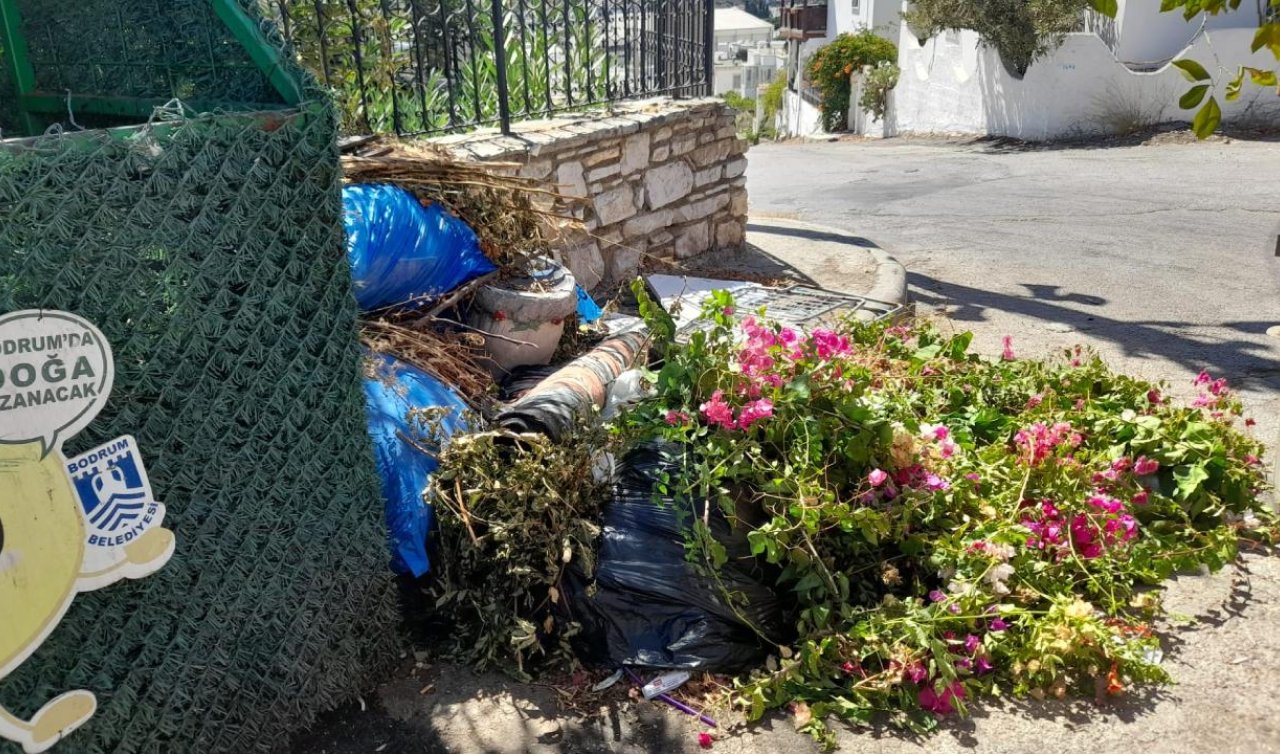  Bodrum’da çöplerin konteyner dışına atılmaması uyarısı yapıldı