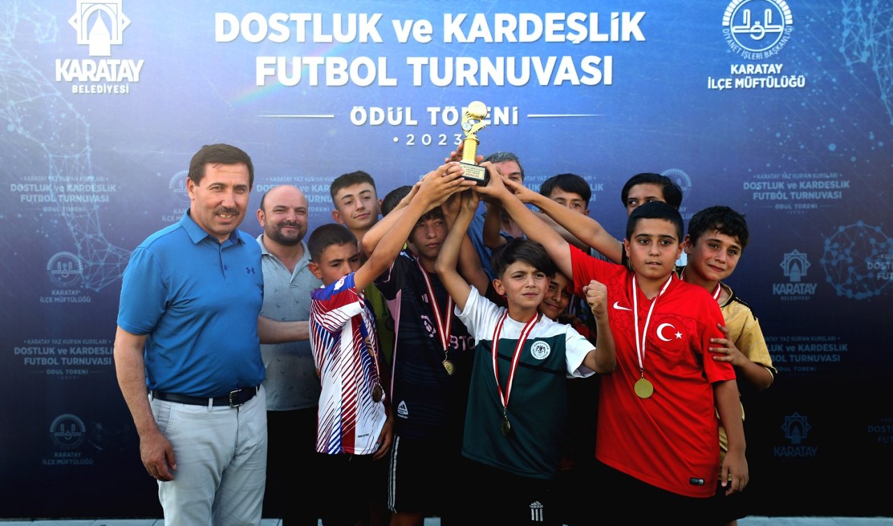  Karatay yaz kuran kursları arası dostluk ve kardeşlik futbol turnuvası sona erdi