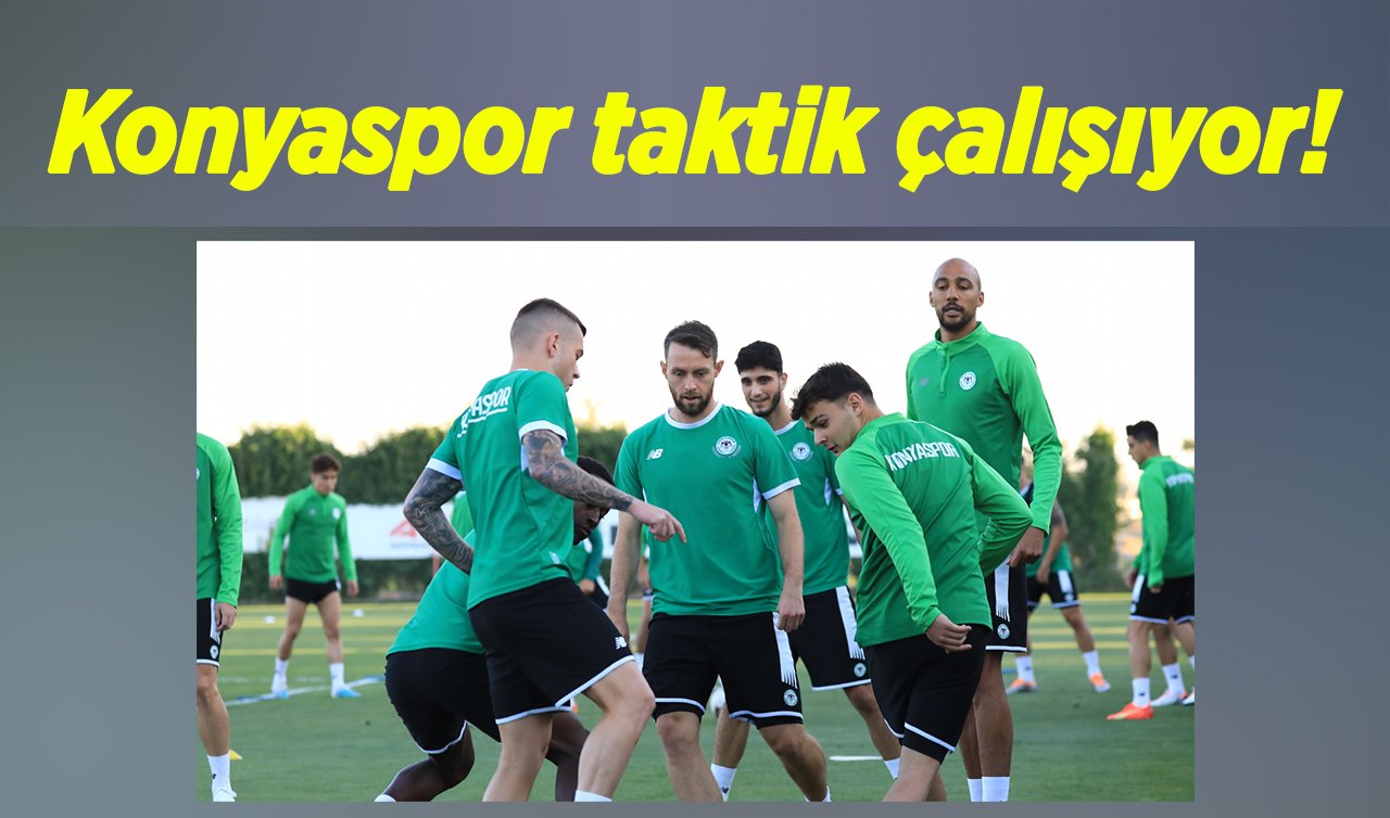  Konyaspor, taktik çalışıyor