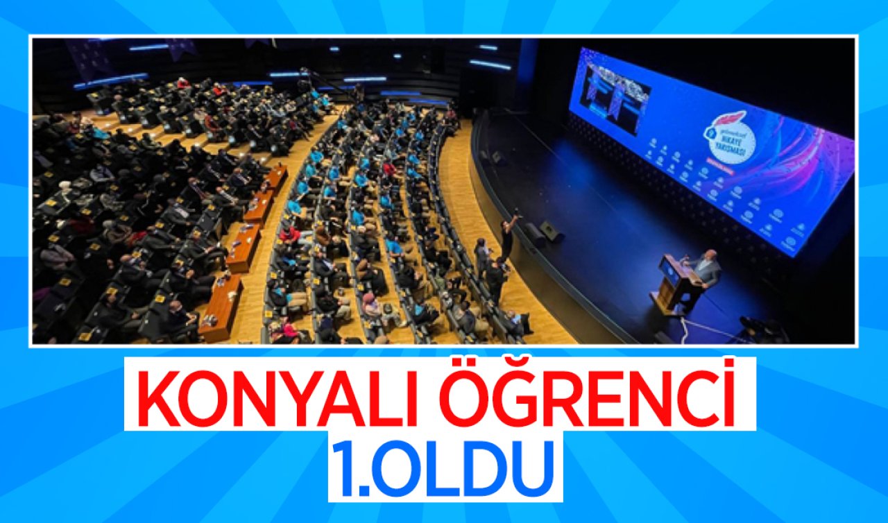  17 çeyrek altın ödüllü yarışma! Konyalı öğrenci 1. oldu