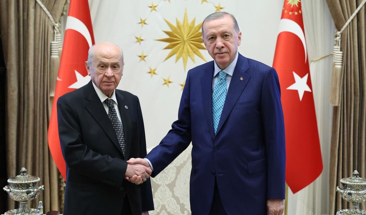  Cumhurbaşkanı Erdoğan Devlet Bahçeli ile görüştü