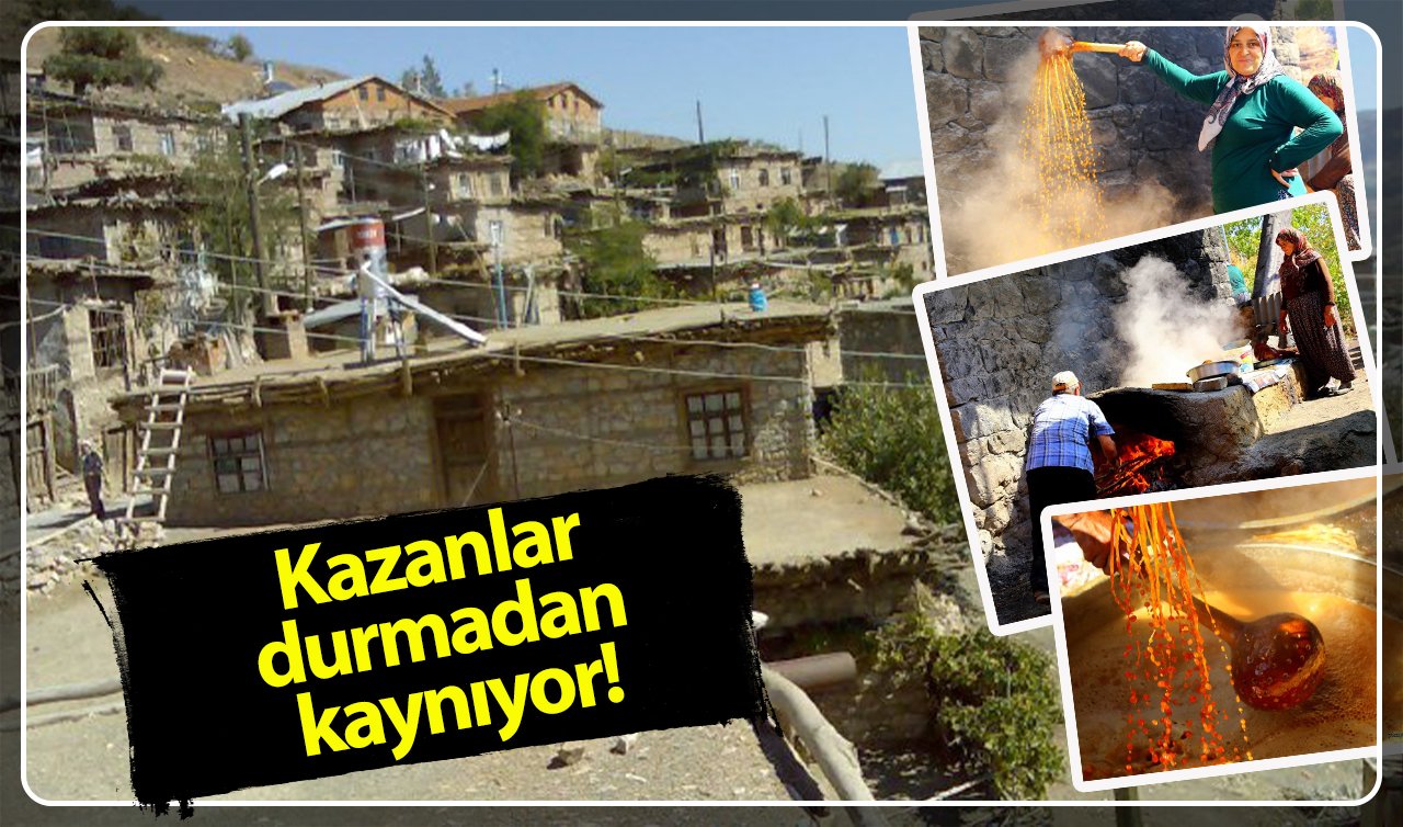 Konya’daki bu mahalle yılda 250 ton pekmez üretiyor