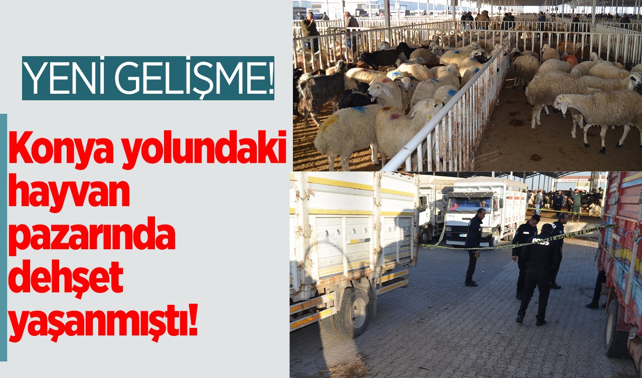  Konya yolundaki hayvan pazarında dehşet yaşanmıştı! YENİ GELİŞME