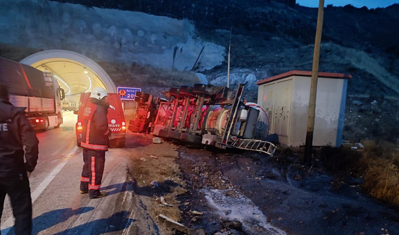  Tünel girişinde trafik kazası: 2 yaralı