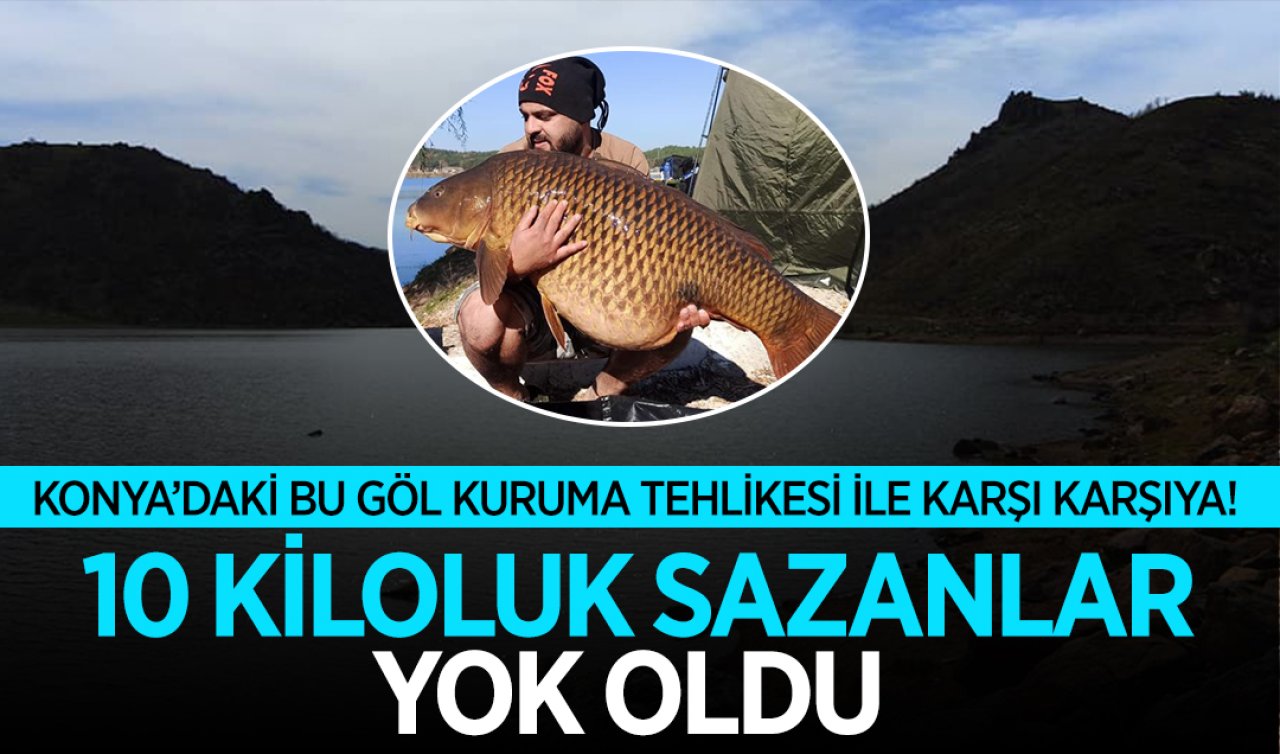  Konya’da bulunan bu gölde 10 kiloluk sazanlar vardı! Şimdi kuraklıkla karşı karşıya