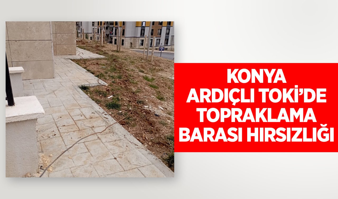  Konya Ardıçlı TOKİ’de topraklama barası hırsızlığı!