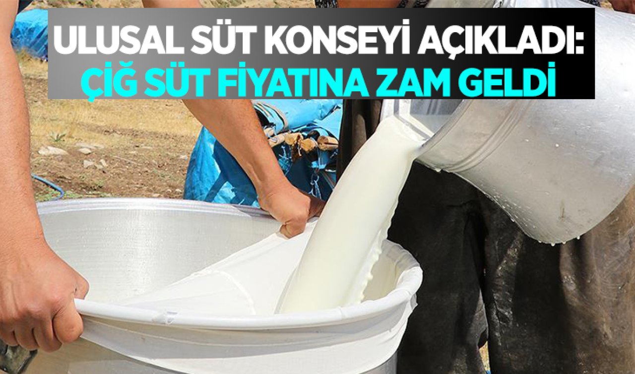  Ulusal Süt Konseyi duyurdu: Çiğ süt fiyatına zam