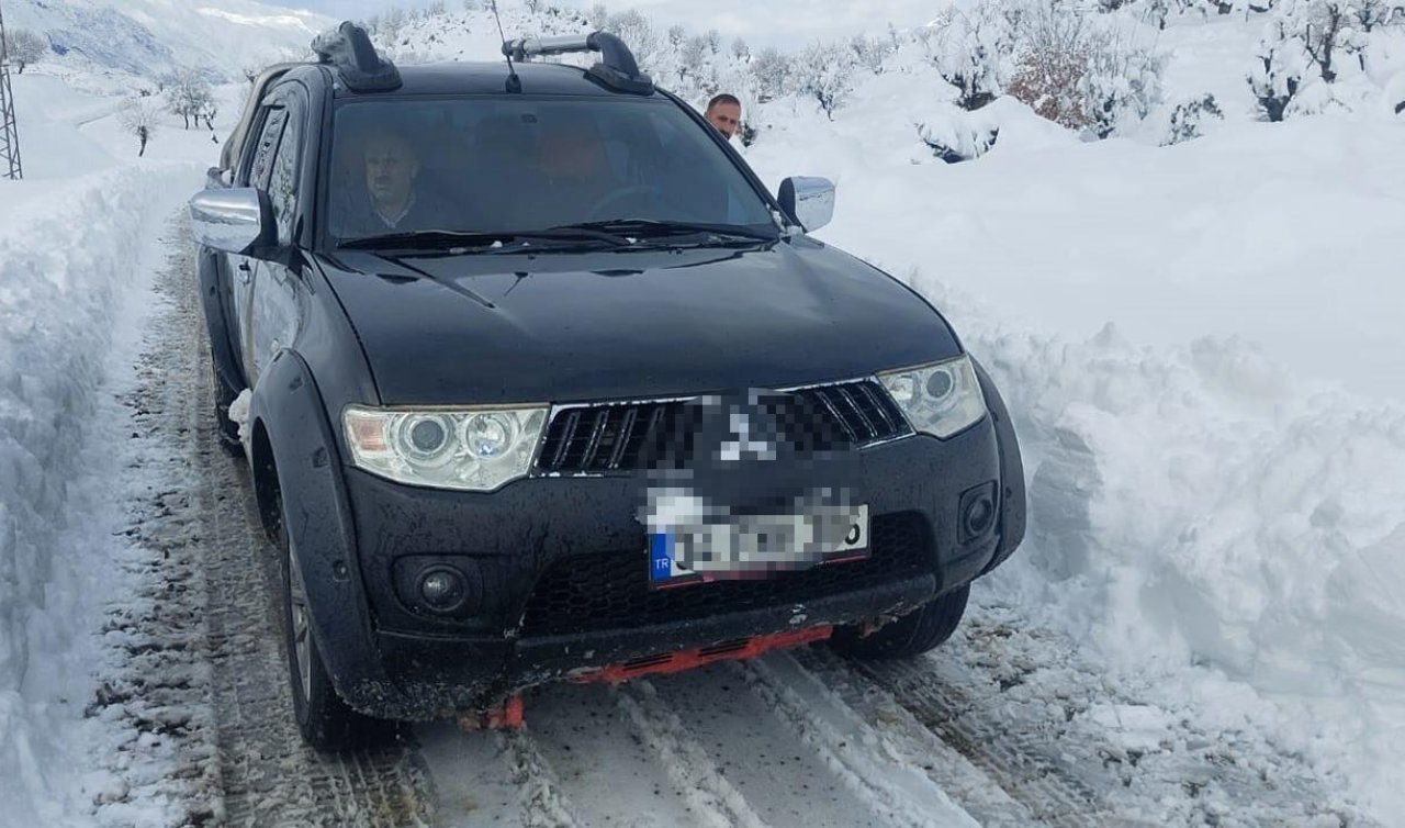  Kar nedeniyle mahsur kalanların yardımına ekipler yetişti