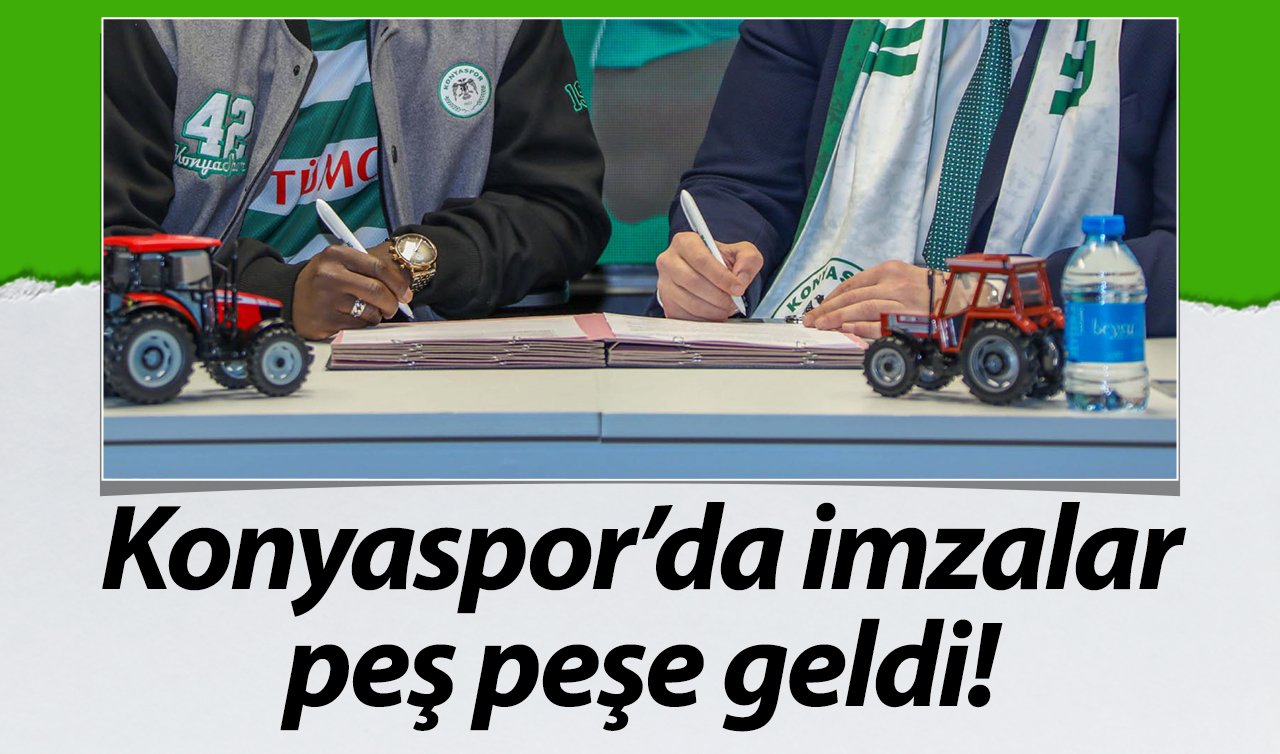  Konyaspor’da imzalar peş peşe geldi! 