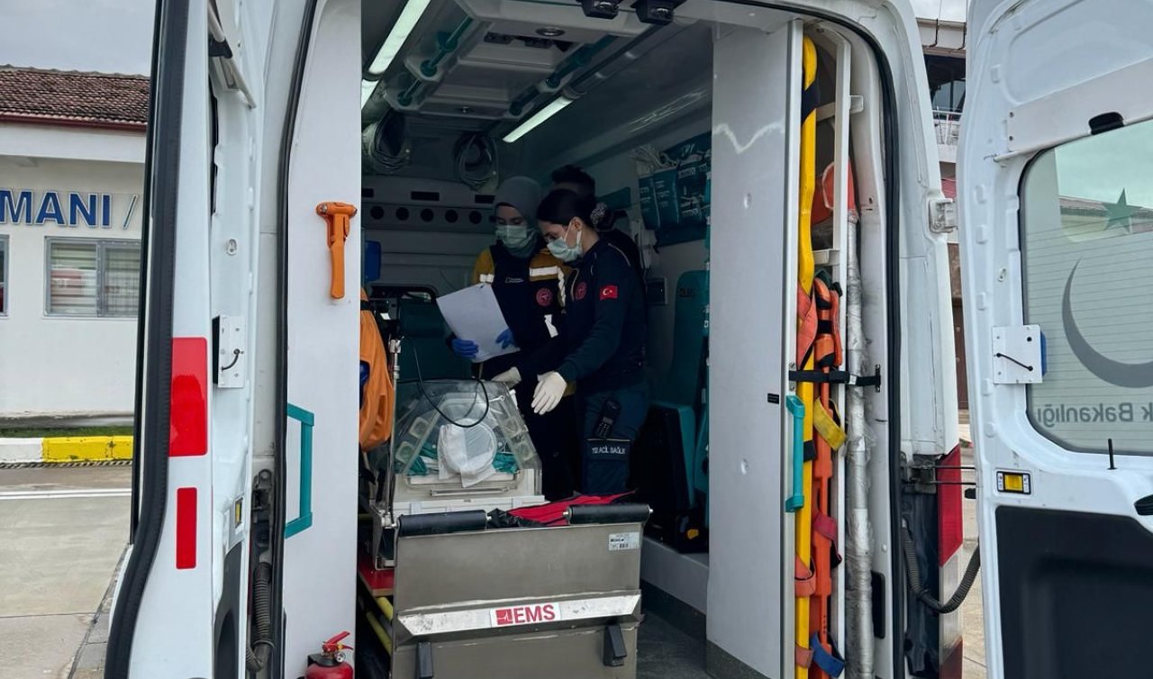  Kalp yetmezliği olan bebek ambulans uçakla Konya’ya sevk edildi