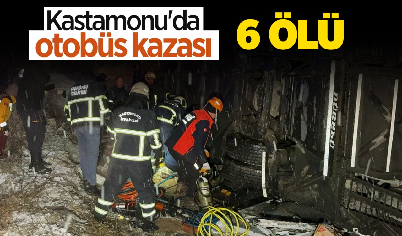  Kastamonu’da otobüs kazası! Çok sayıda can kaybı var