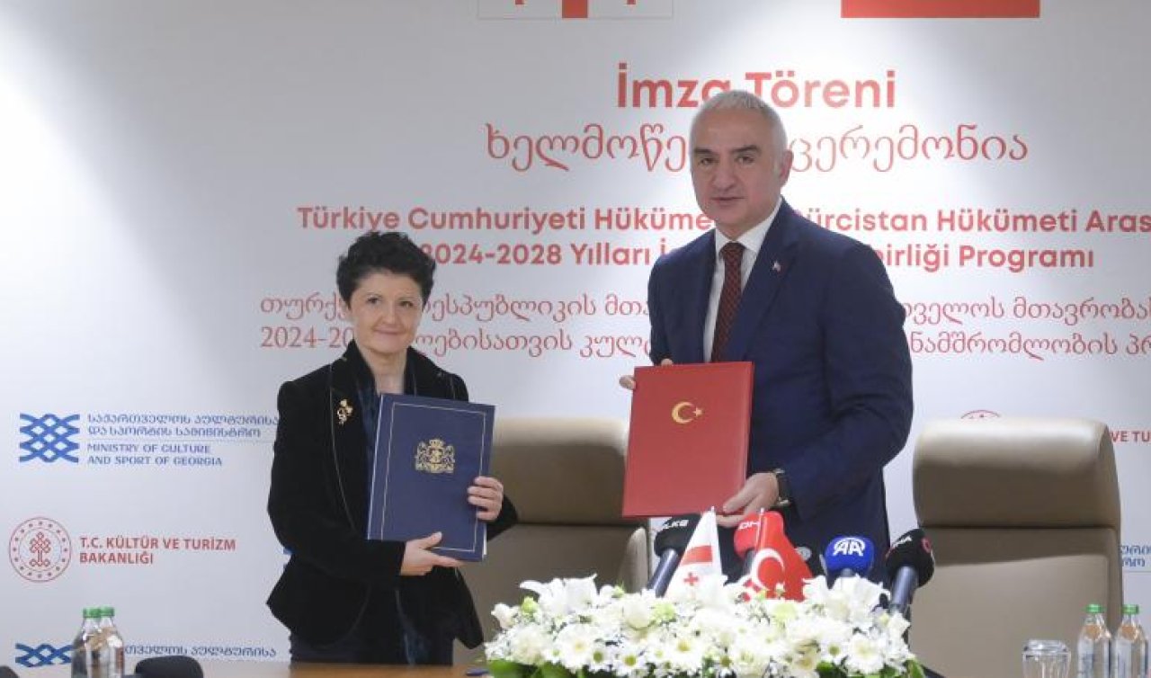  Türkiye ile Gürcistan arasında “Kültürel İş Birliği Programı’’ imzalandı