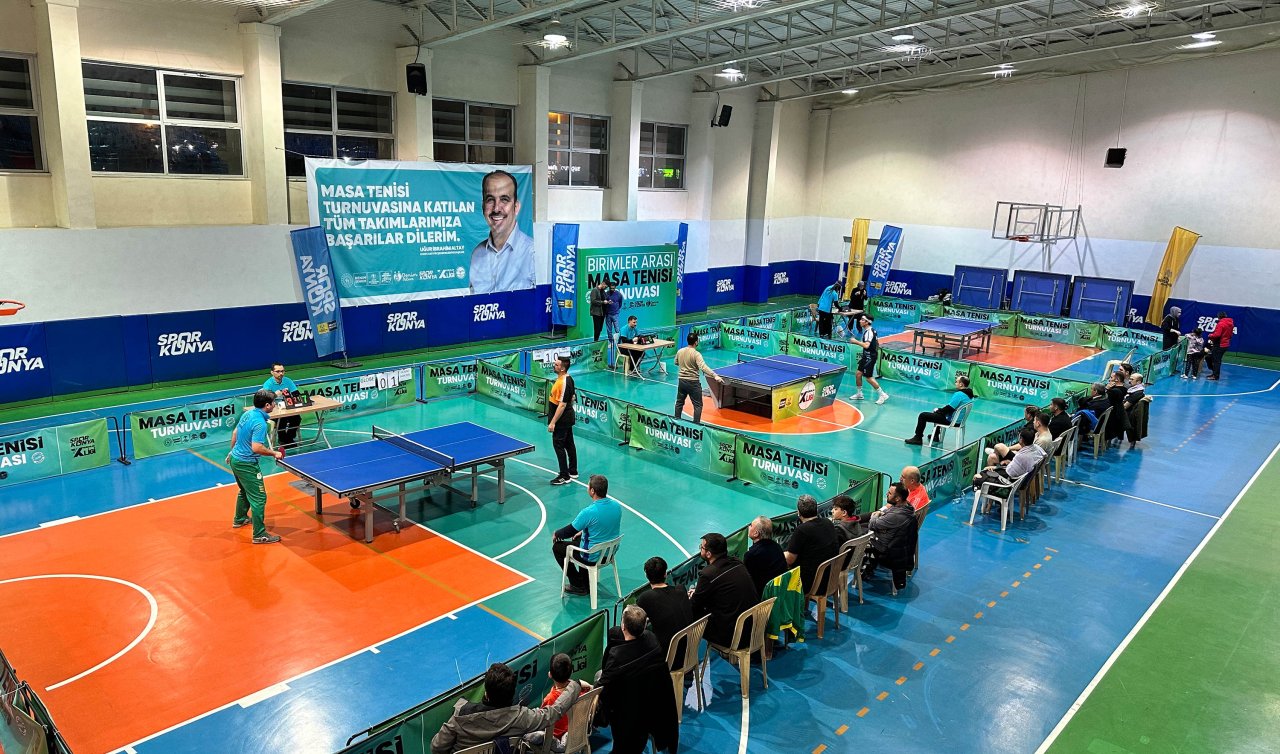  Konya Büyükşehir’in Masa Tenisi Turnuvası’nda heyecan sona erdi 