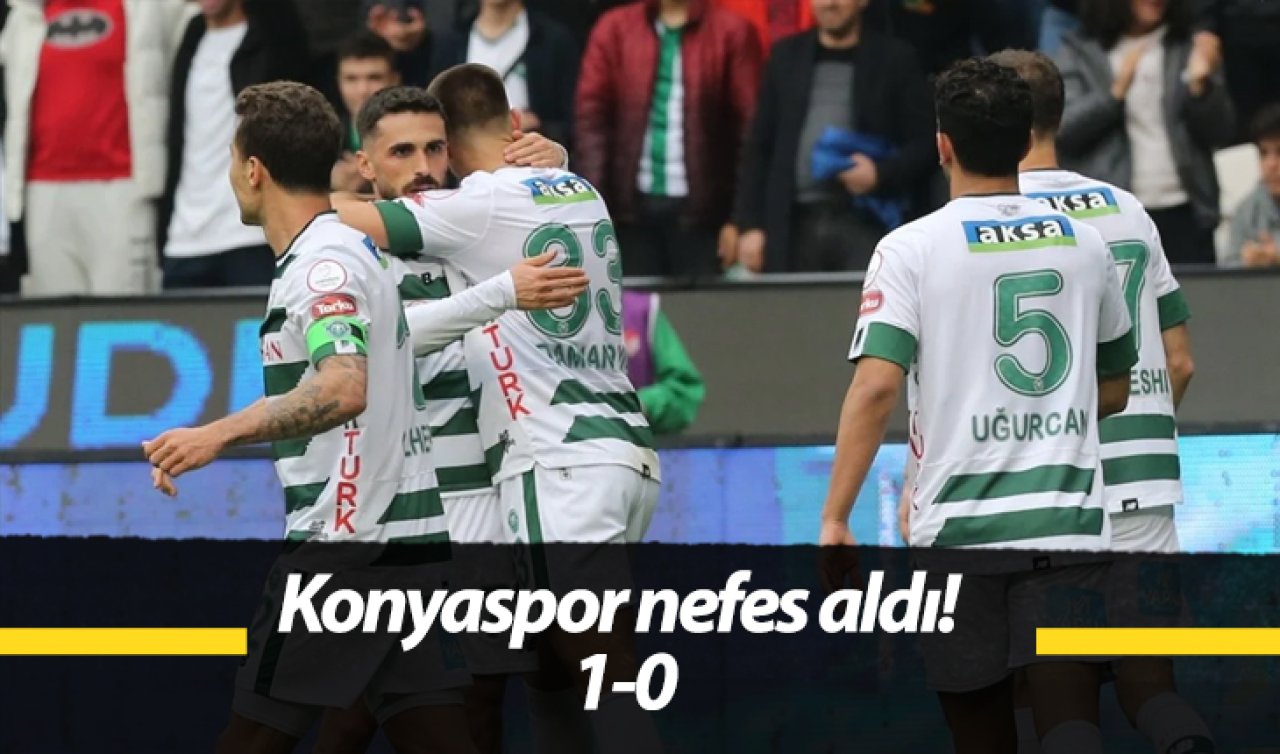  Konyaspor nefes aldı! 1-0