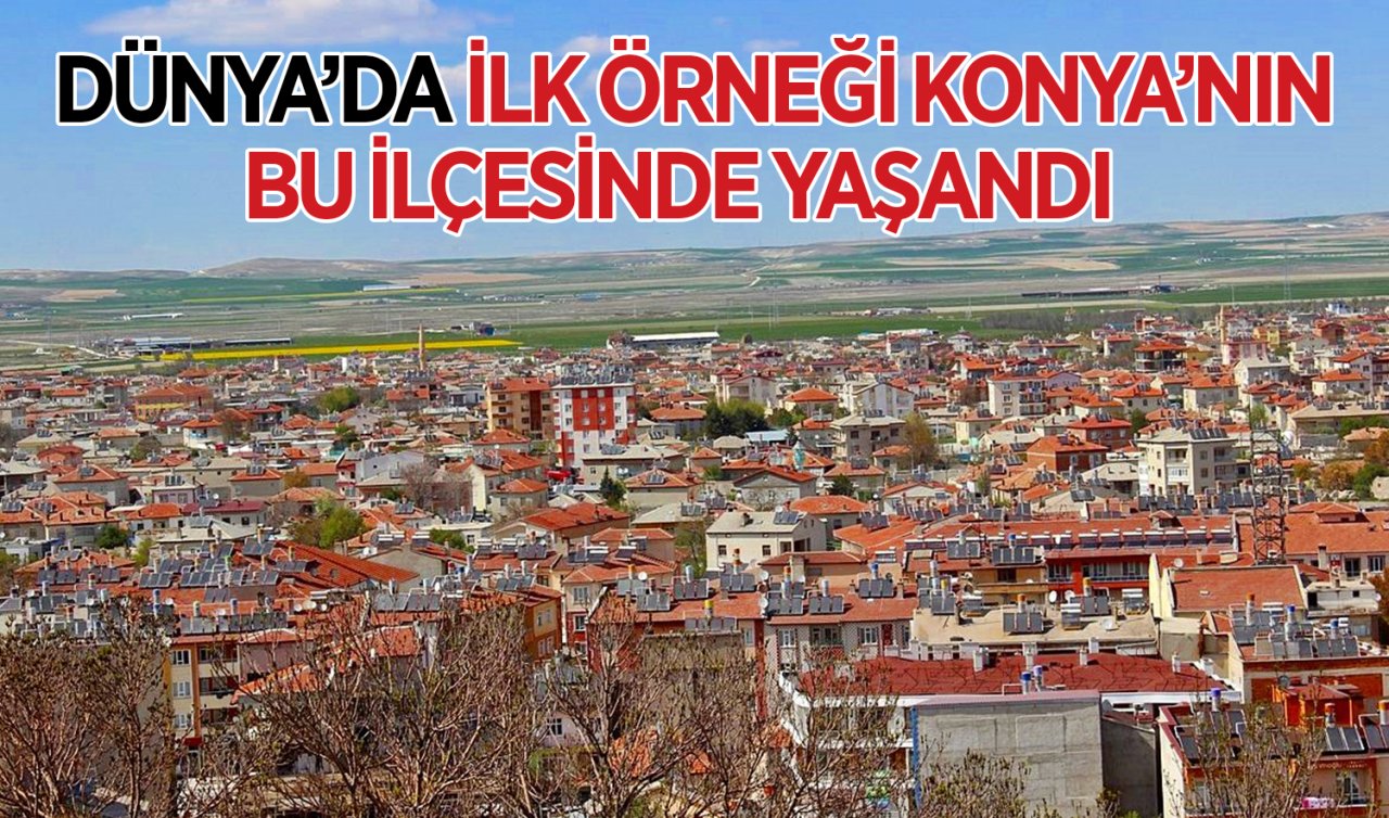  Dünya’da ilk örneği Konya’nın bu ilçesinde yaşandı! 