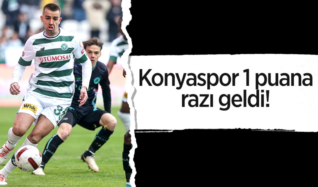  Konyaspor 1 puana razı geldi