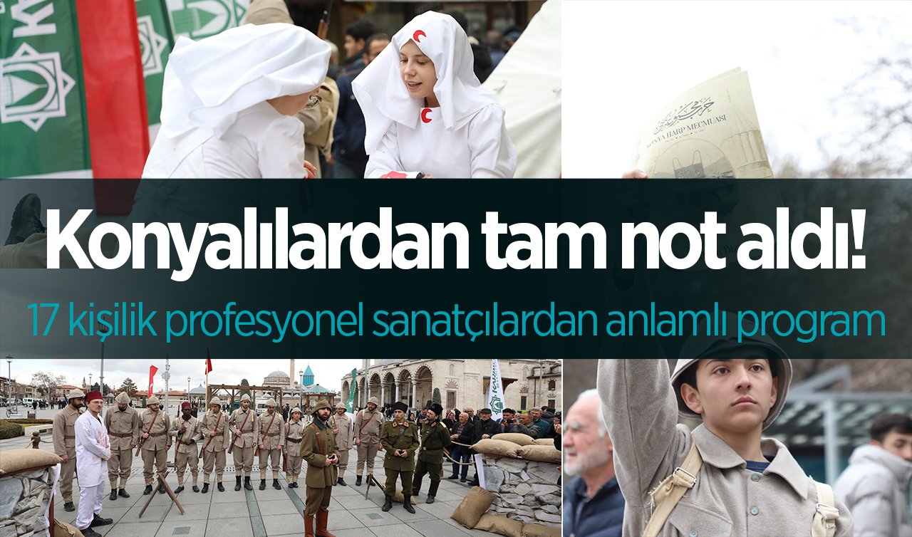  Konyalılardan tam not aldı! 17 kişilik profesyonel sanatçılardan anlamlı program