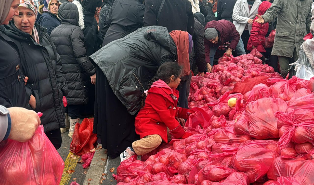  Ramazan yardımı izdihama dönüştü! 