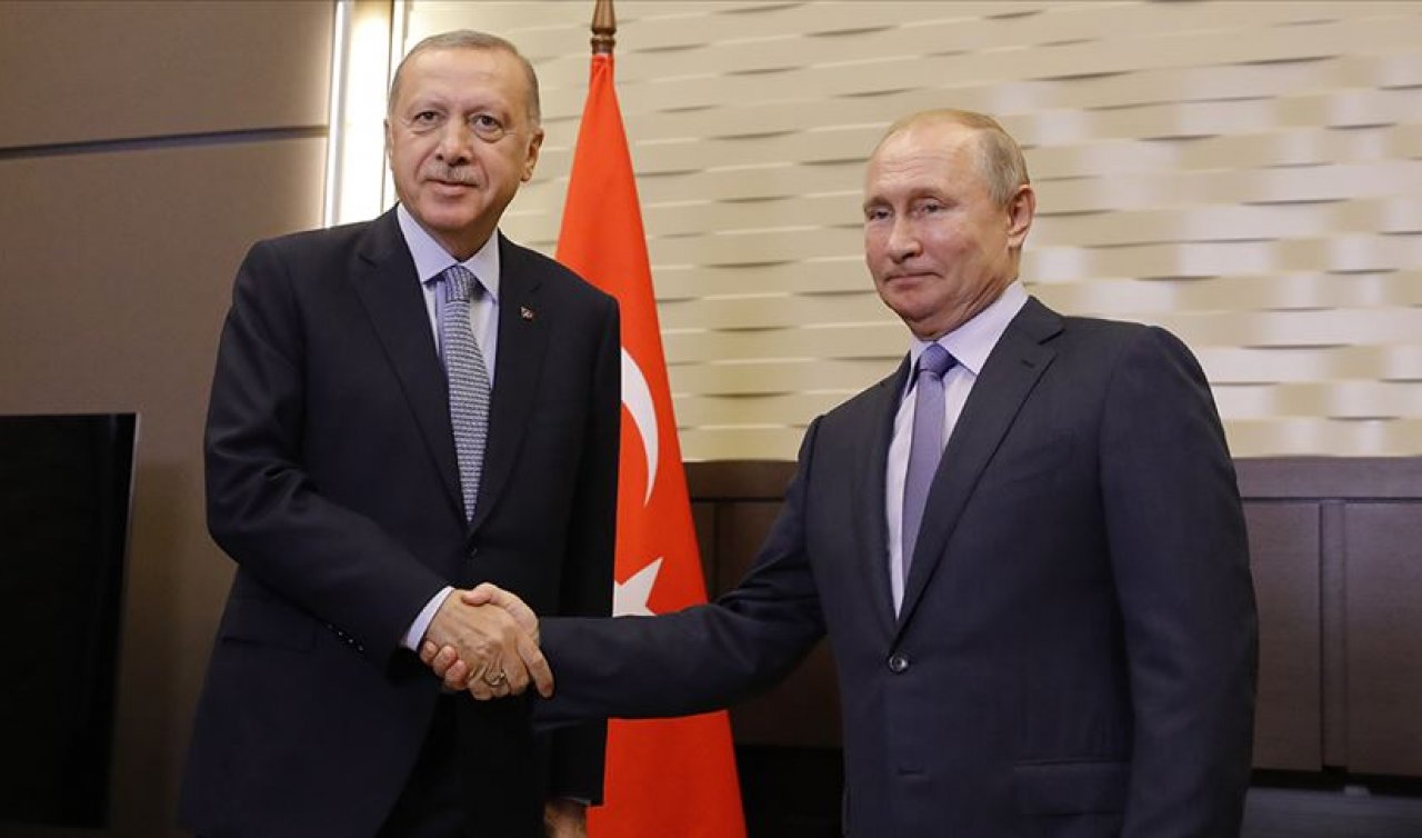  Cumhurbaşkanı Erdoğan Putin ile görüştü