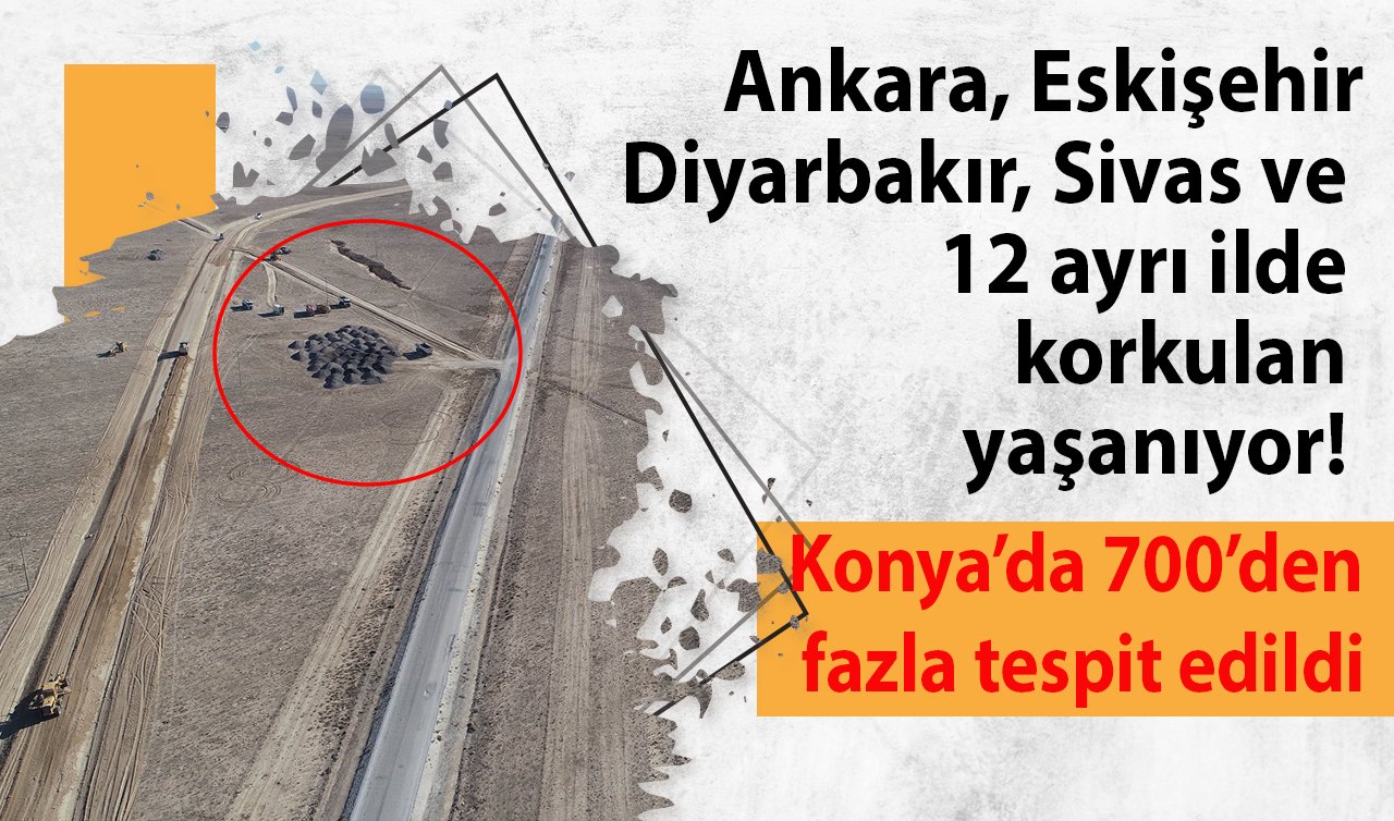 Ankara, Eskişehir, Diyarbakır, Sivas ve 12 ayrı ilde korkulan yaşanıyor! Konya’da 700’den fazla tespit edildi