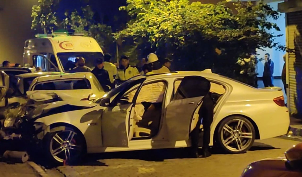 Polisten kaçan otomobil kaza yaptı: 2 yaralı
