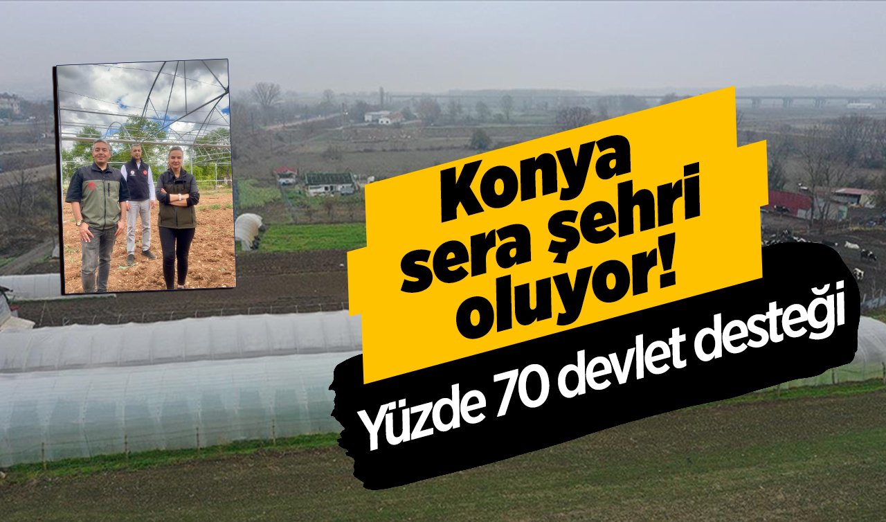 Konya sera şehri oluyor! Yüzde 70 devlet desteği 