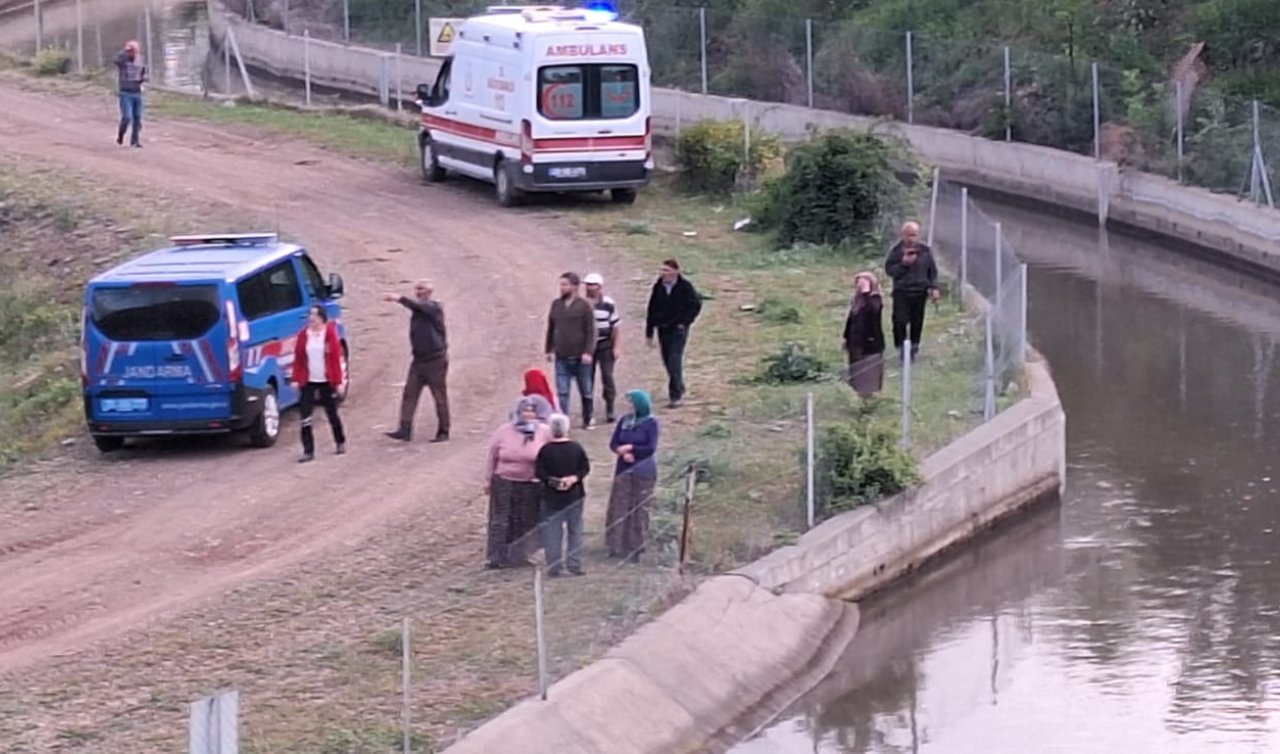 Otomobilin düştüğü kanalda kaybolan 2 kişinin cansız bedenleri bulundu