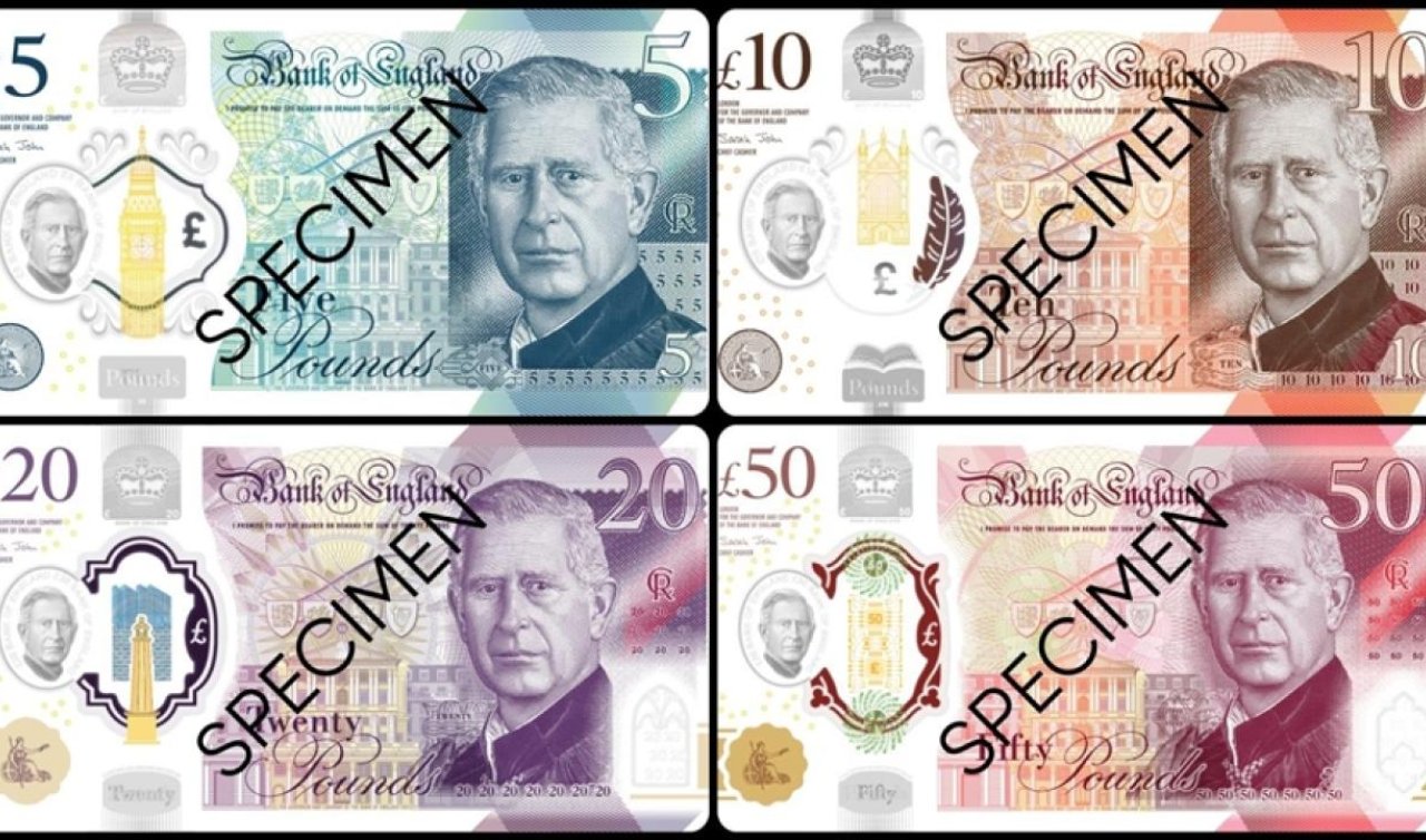  İngiltere’de Kral Charles’ın portresinin bulunduğu banknotlar dolaşıma girdi