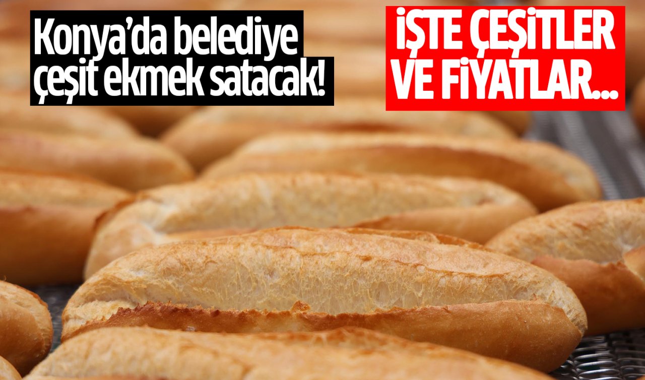 Konya’da belediye çeşit ekmek satacak! İşte çeşitler ve fiyatlar...