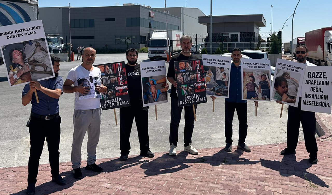 Boykot ürünlerine indirim yapan firmalar Konya’da protesto ediliyor!
