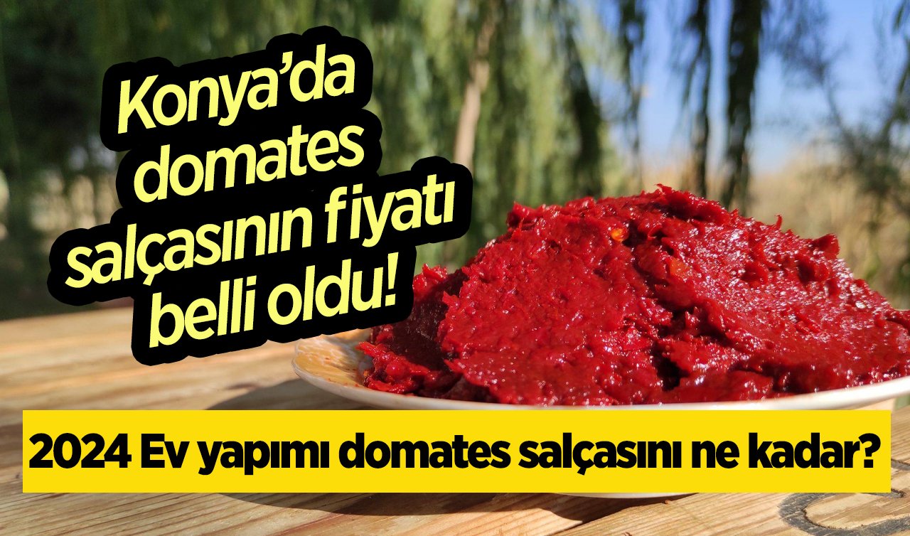 Konya’da domates salçasının fiyatı belli oldu! 2024 Ev yapımı domates salçasını ne kadar? 