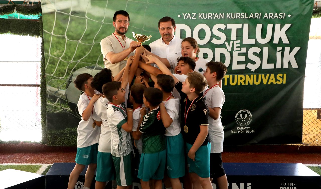  3. Geleneksel Karatay Yaz Kuran Kursları arası dostluk ve kardeşlik futbol turnuvası sona erdi